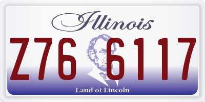 IL license plate Z766117