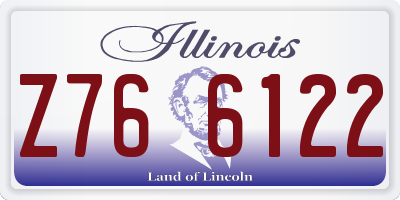 IL license plate Z766122