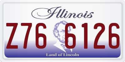 IL license plate Z766126