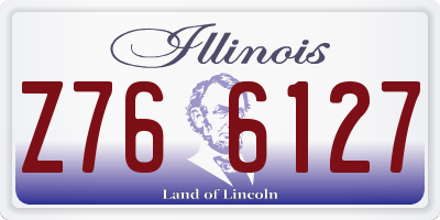 IL license plate Z766127