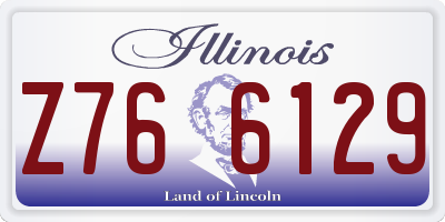 IL license plate Z766129