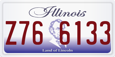 IL license plate Z766133