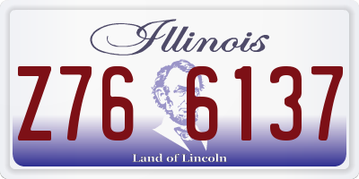 IL license plate Z766137