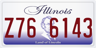 IL license plate Z766143