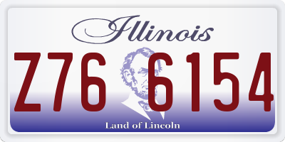 IL license plate Z766154