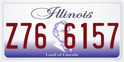 IL license plate Z766157