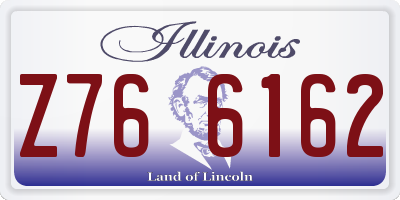 IL license plate Z766162