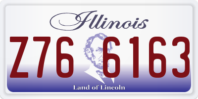 IL license plate Z766163
