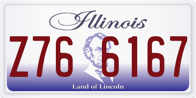 IL license plate Z766167
