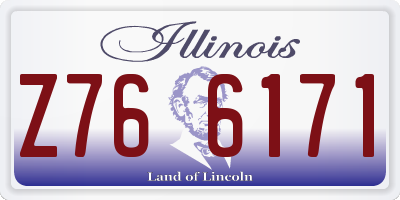 IL license plate Z766171