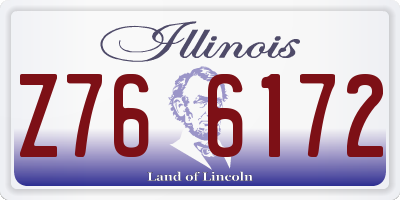 IL license plate Z766172