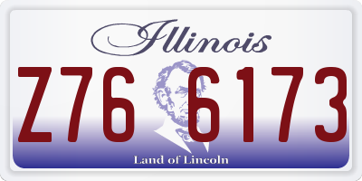 IL license plate Z766173