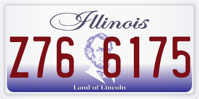 IL license plate Z766175