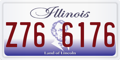 IL license plate Z766176