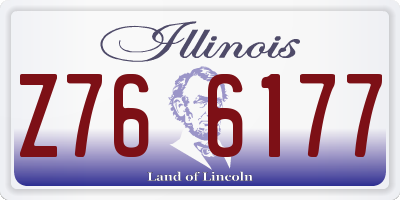 IL license plate Z766177