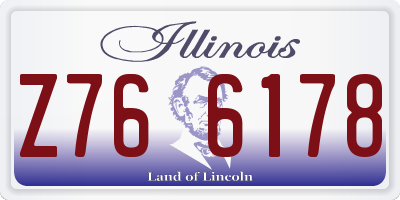 IL license plate Z766178