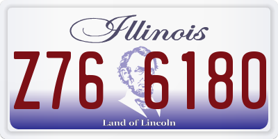 IL license plate Z766180