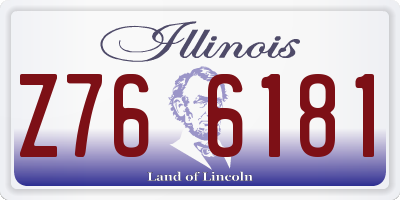 IL license plate Z766181