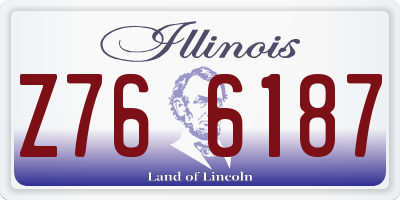 IL license plate Z766187