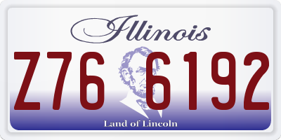 IL license plate Z766192