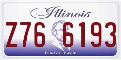 IL license plate Z766193