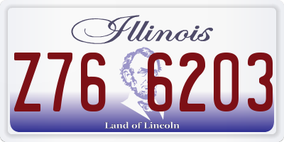 IL license plate Z766203