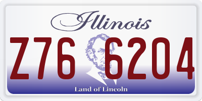 IL license plate Z766204