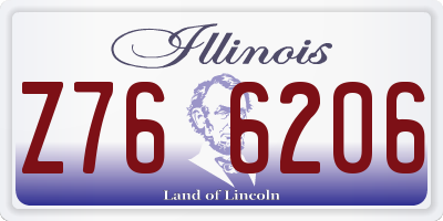 IL license plate Z766206