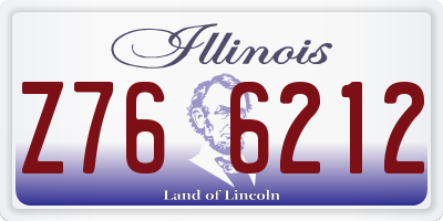 IL license plate Z766212