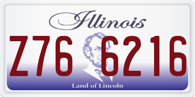 IL license plate Z766216