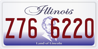 IL license plate Z766220