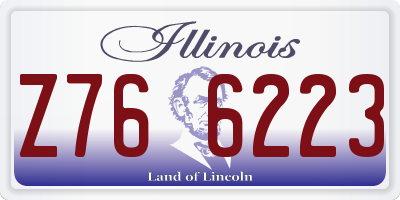 IL license plate Z766223