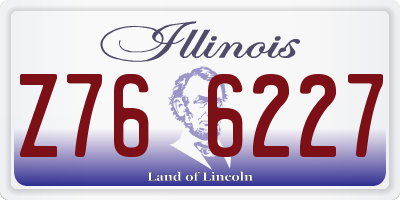 IL license plate Z766227