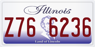 IL license plate Z766236