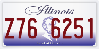 IL license plate Z766251