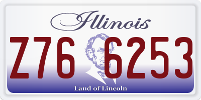 IL license plate Z766253