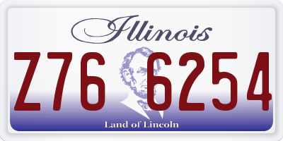 IL license plate Z766254