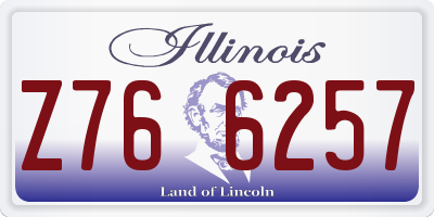 IL license plate Z766257