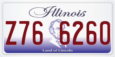 IL license plate Z766260