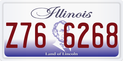 IL license plate Z766268