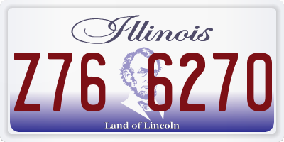 IL license plate Z766270
