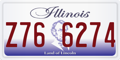 IL license plate Z766274