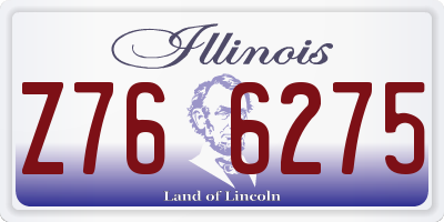 IL license plate Z766275