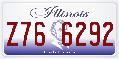 IL license plate Z766292