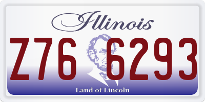 IL license plate Z766293