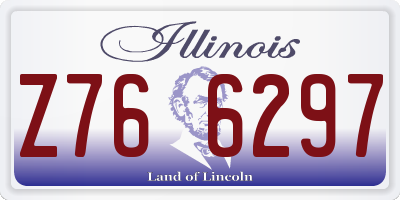 IL license plate Z766297
