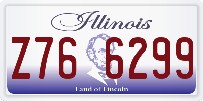 IL license plate Z766299