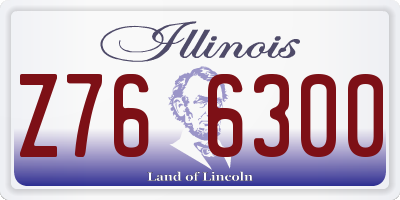 IL license plate Z766300