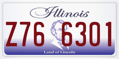 IL license plate Z766301