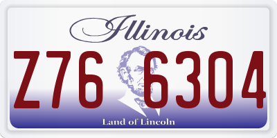 IL license plate Z766304